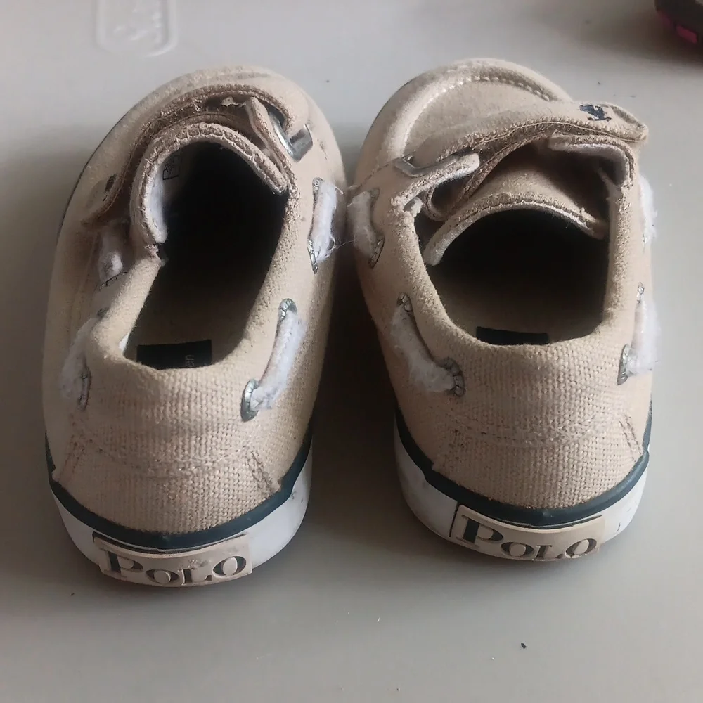 Polo canvas boat shoes